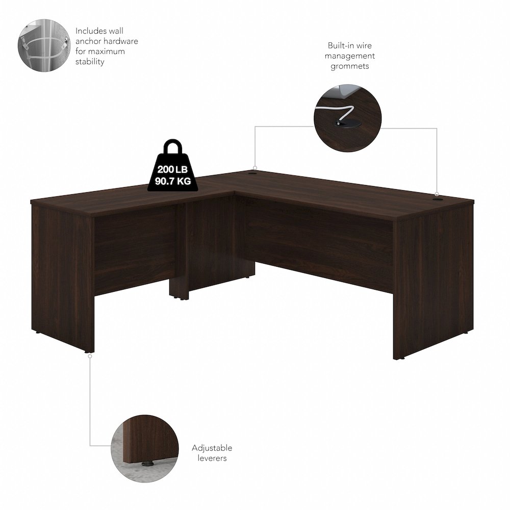 Studio C 72W x 30D L Shaped Desk with 42W Return. Picture 8
