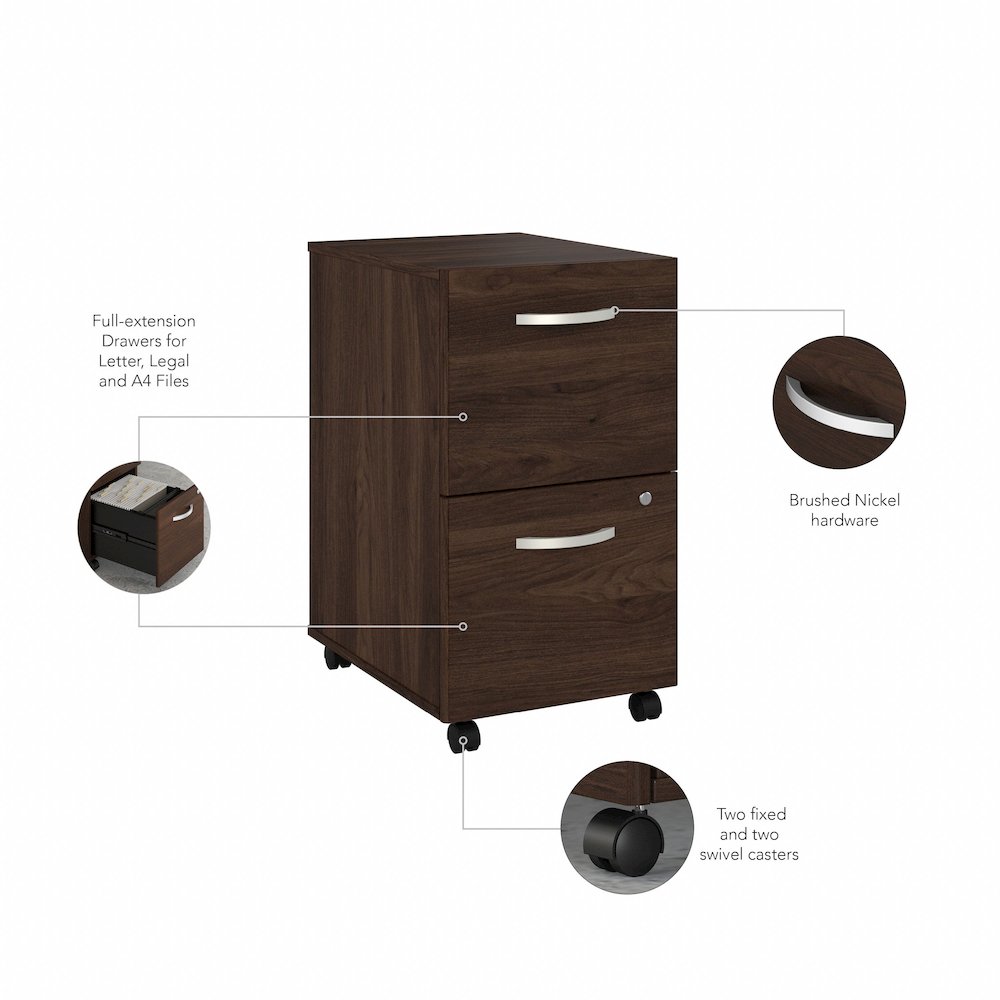 Studio C 2 Drawer Mobile File Cabinet. Picture 6