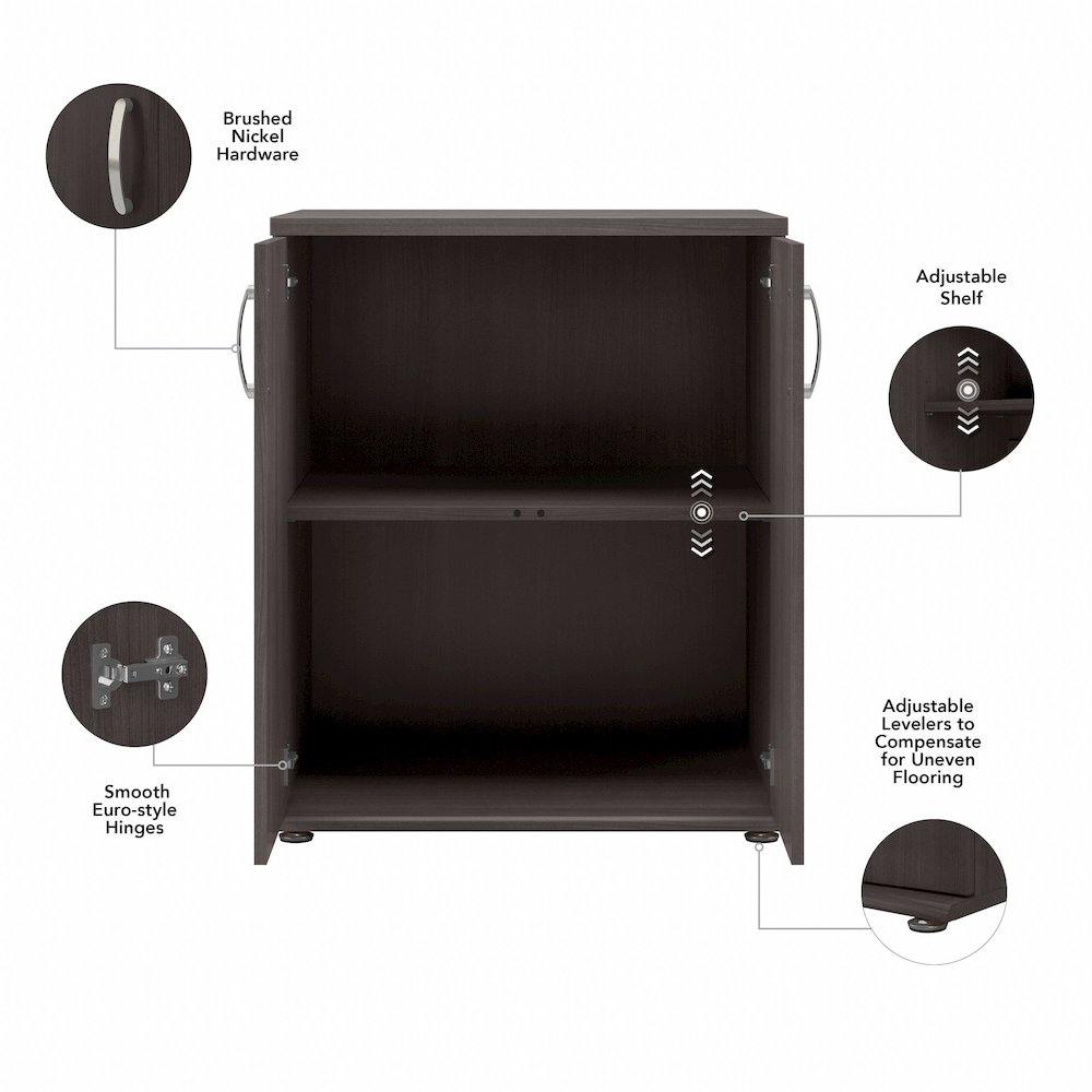Universal Closet Organizer with Doors and Shelves. Picture 8