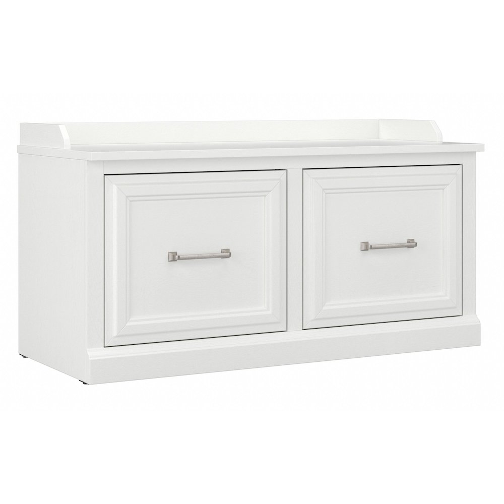 Woodland 40W Shoe Storage Bench with Doors. Picture 1
