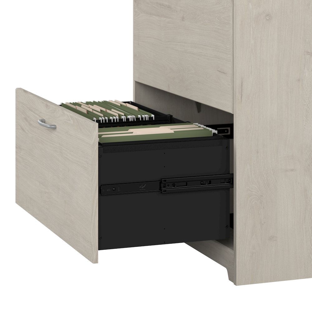 Cabot 60W L Shaped Computer Desk with Hutch and Lateral File Cabinet. Picture 6