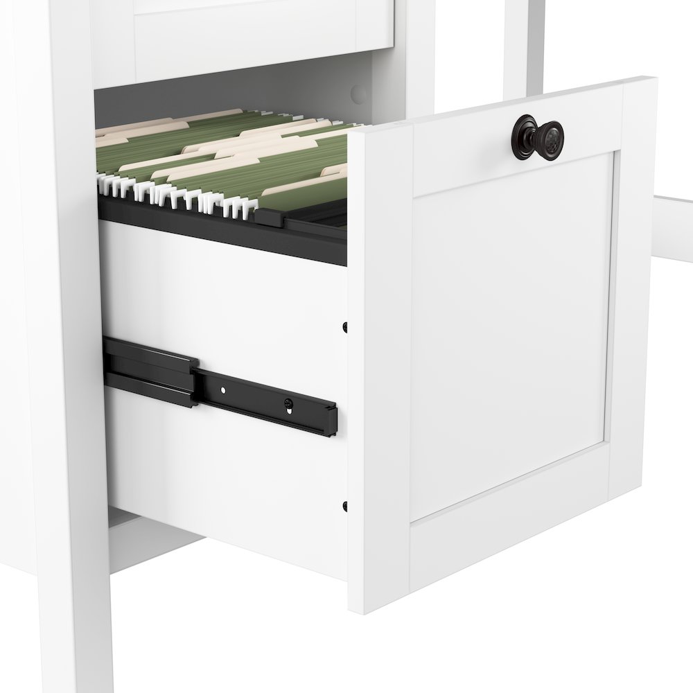 Mayfield 54W Computer Desk with Drawers and Desktop Organizer. Picture 4
