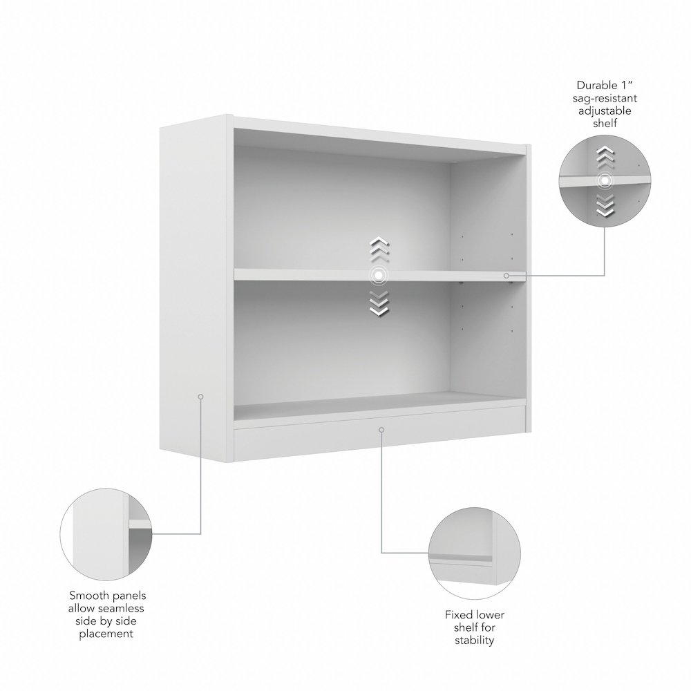 Universal Small 2 Shelf Bookcase. Picture 7