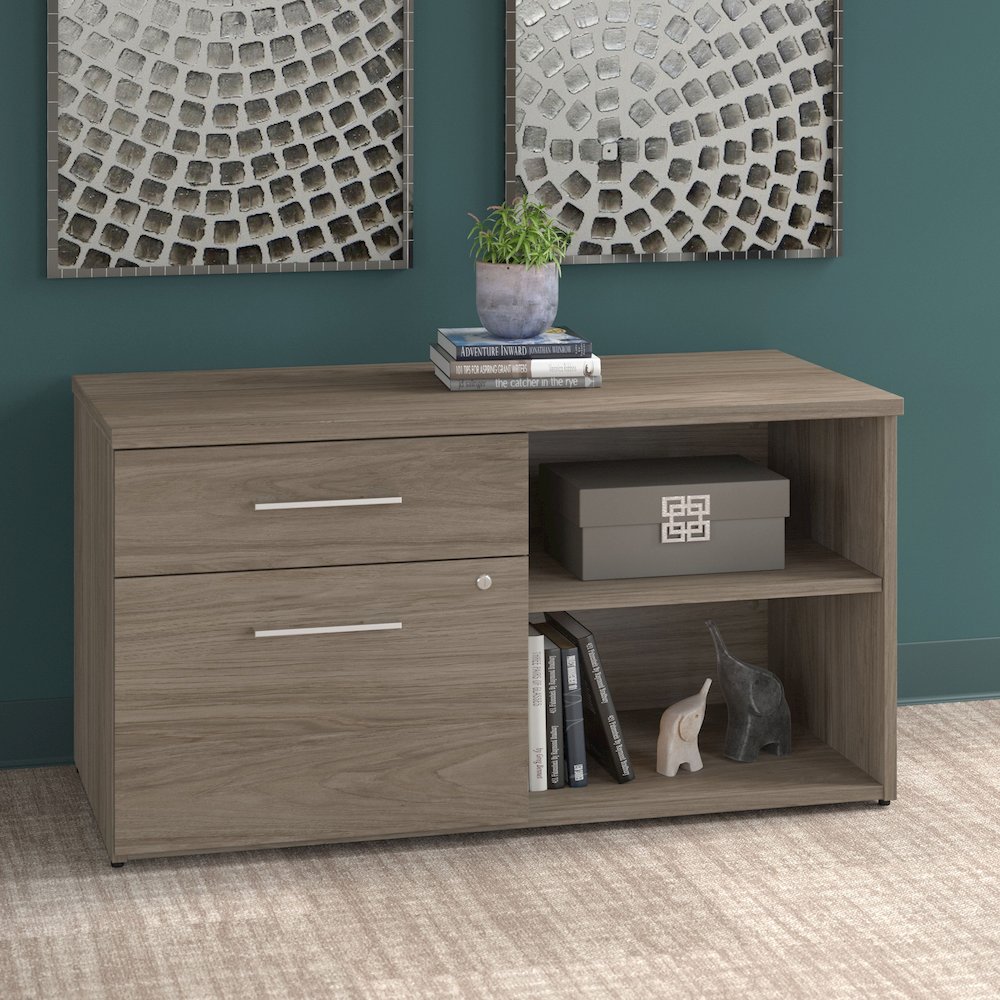 Office 500 Low Storage Cabinet with Drawers and Shelves. Picture 2
