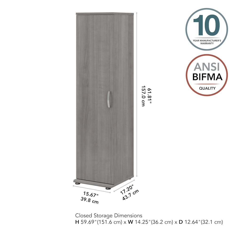 Universal Tall Narrow Storage Cabinet with Door and Shelves. Picture 9