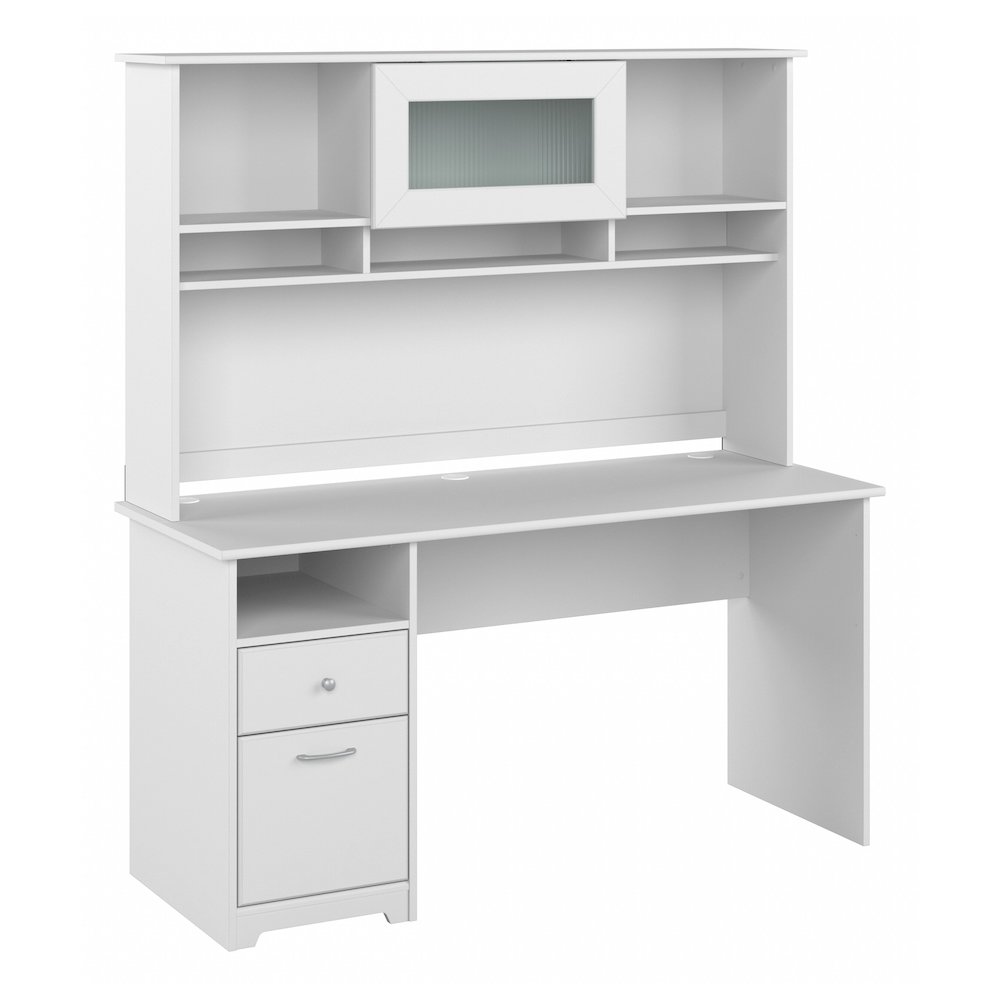 Cabot 60W Computer Desk with Hutch. Picture 1