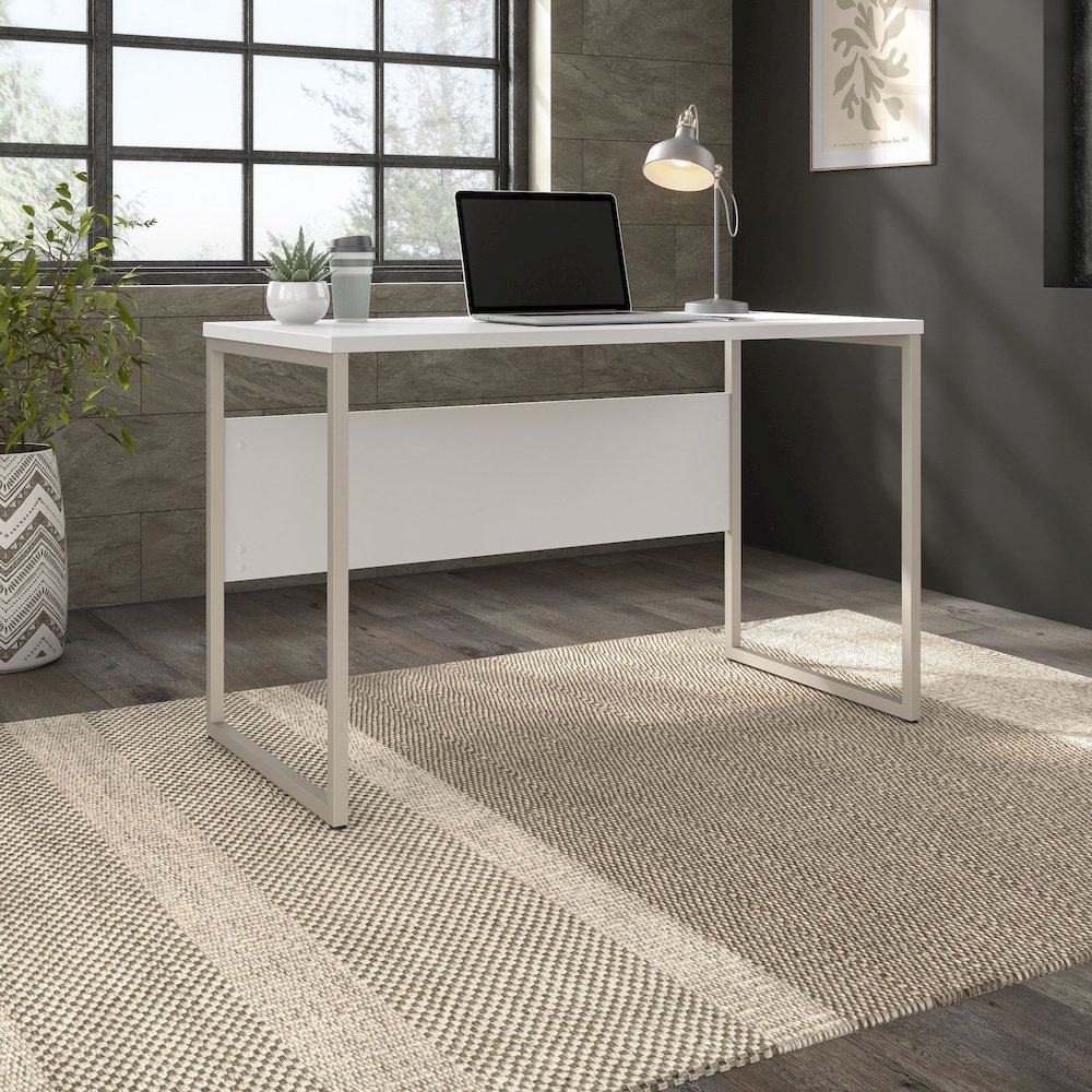 Hybrid 48W x 24D Computer Table Desk with Metal Legs. Picture 2
