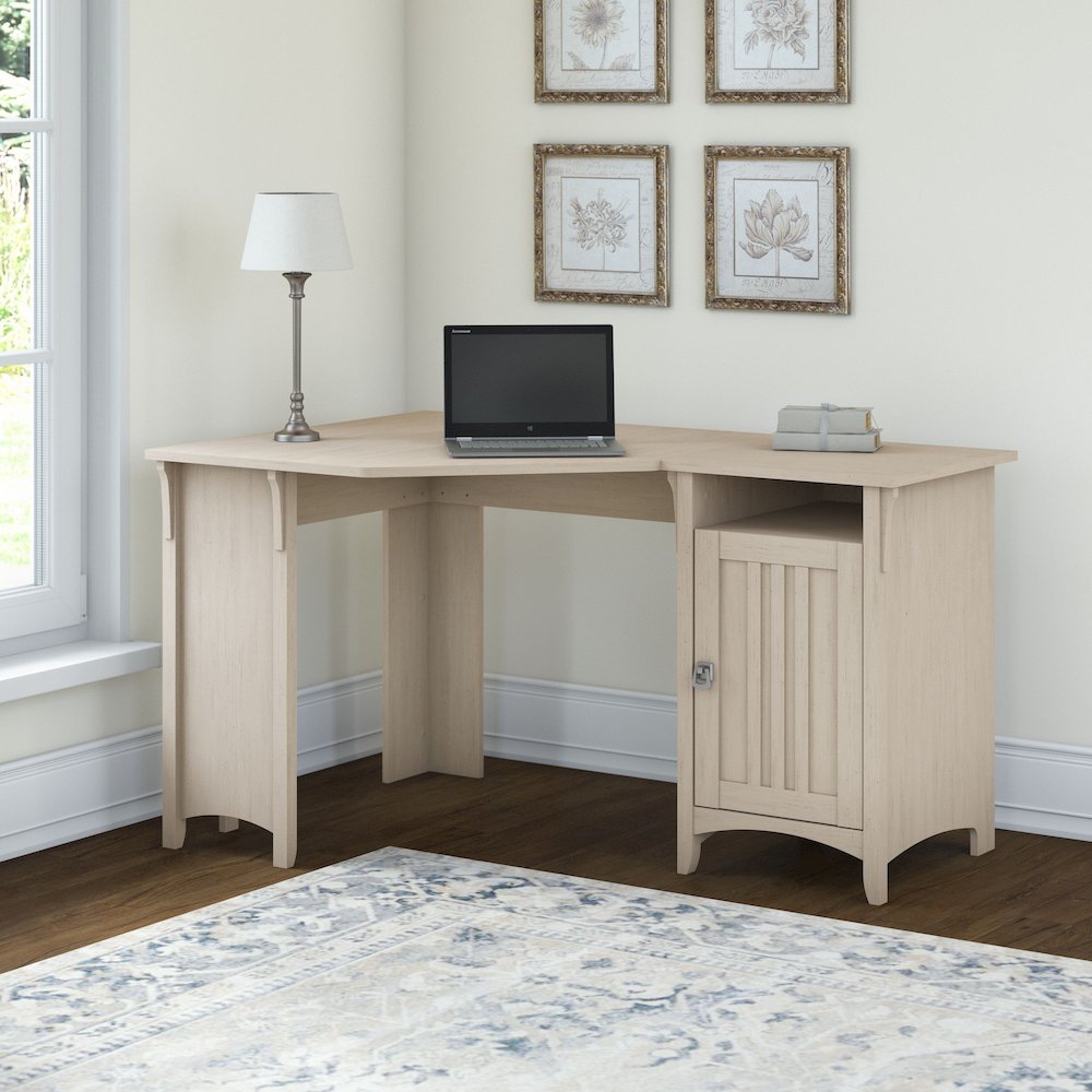 Salinas 55W Corner Desk with Storage. Picture 2