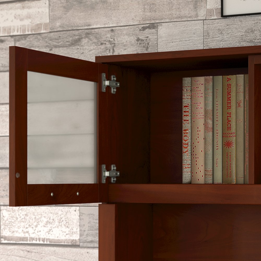Somerset 72W 3 Position Sit to Stand L Shaped Desk with Hutch. Picture 3