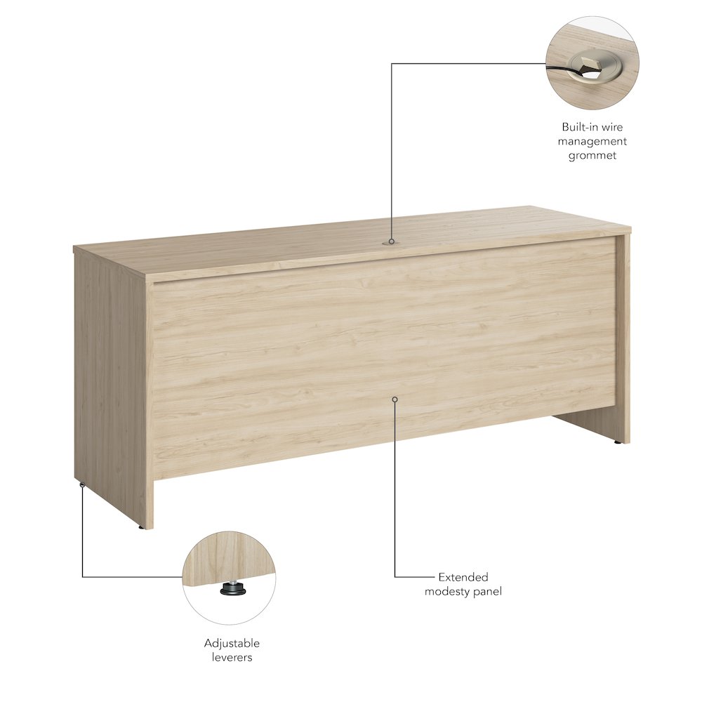 Studio C 72W x 24D Credenza Desk. Picture 7