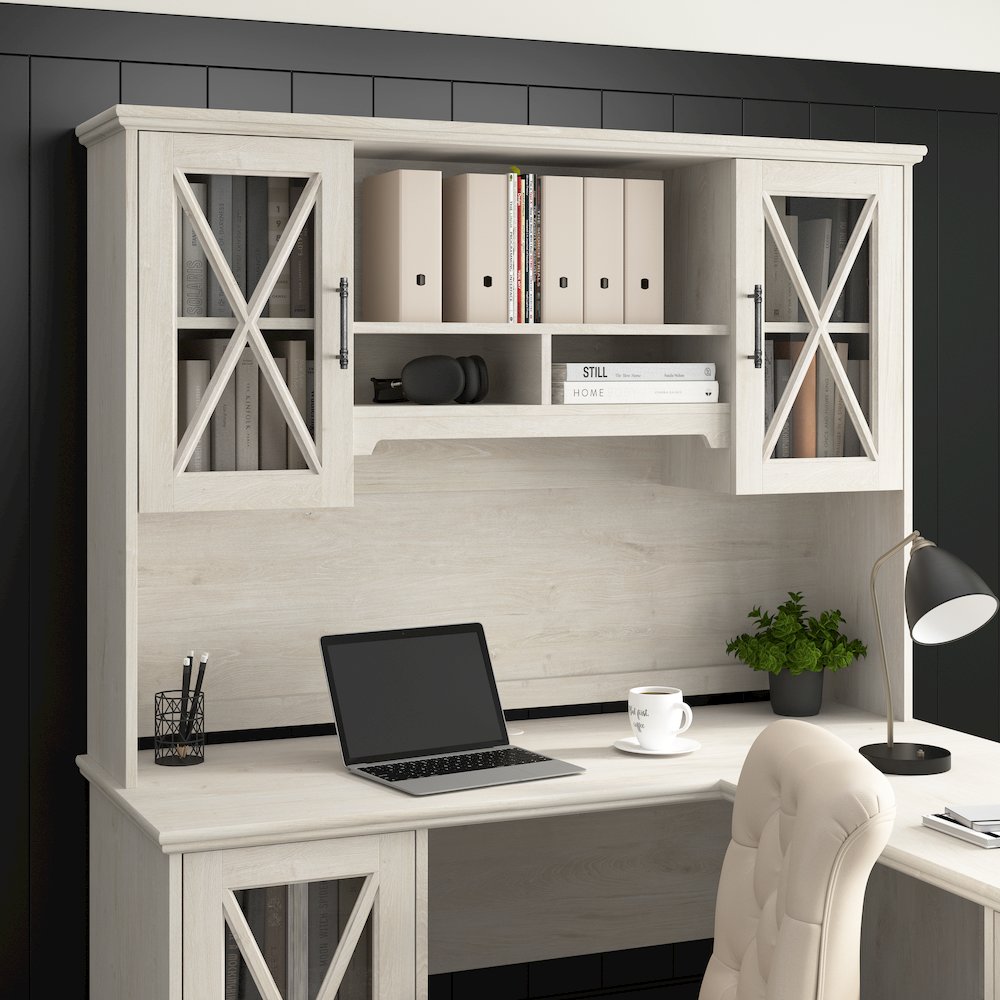 Lennox 60W Farmhouse Hutch for Desk and Buffet Cabinet. Picture 2