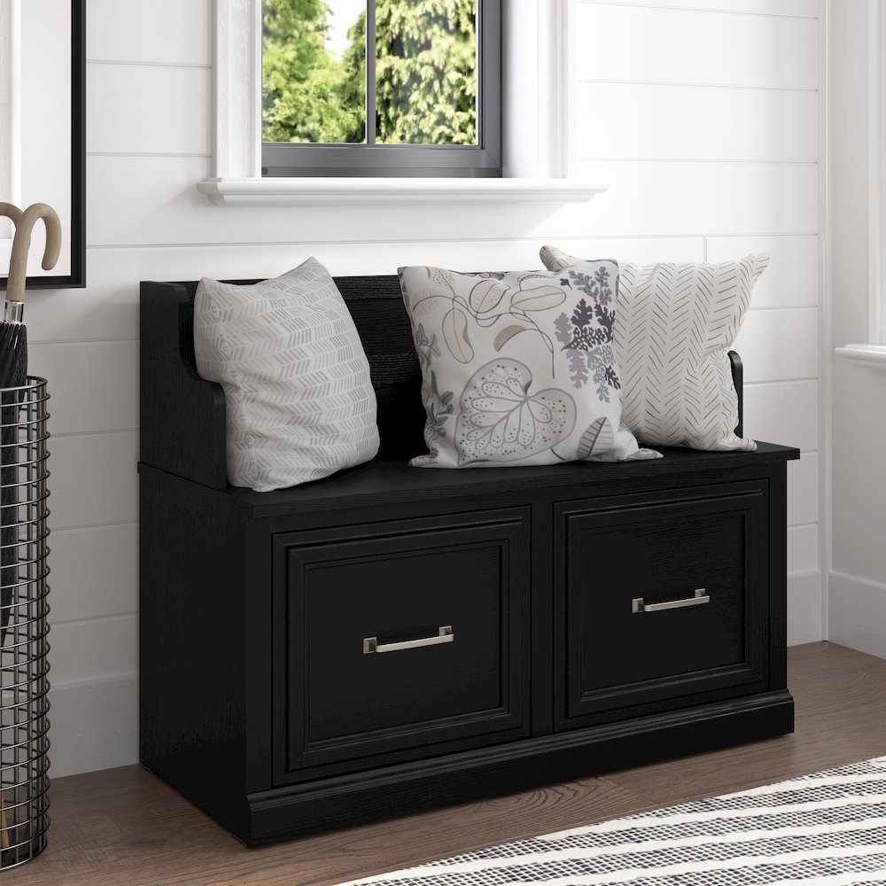 Woodland 40W Entryway Bench with Doors. Picture 2