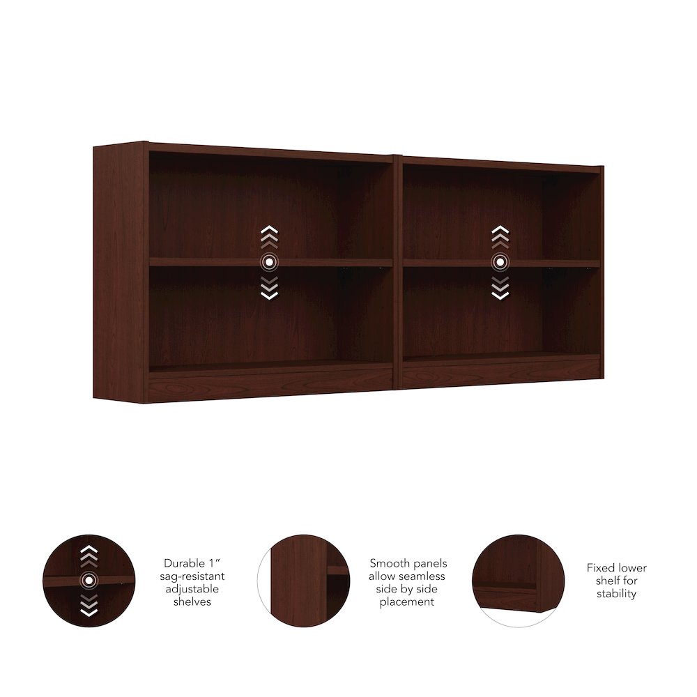 Universal Small 2 Shelf Bookcase - Set of 2. Picture 6