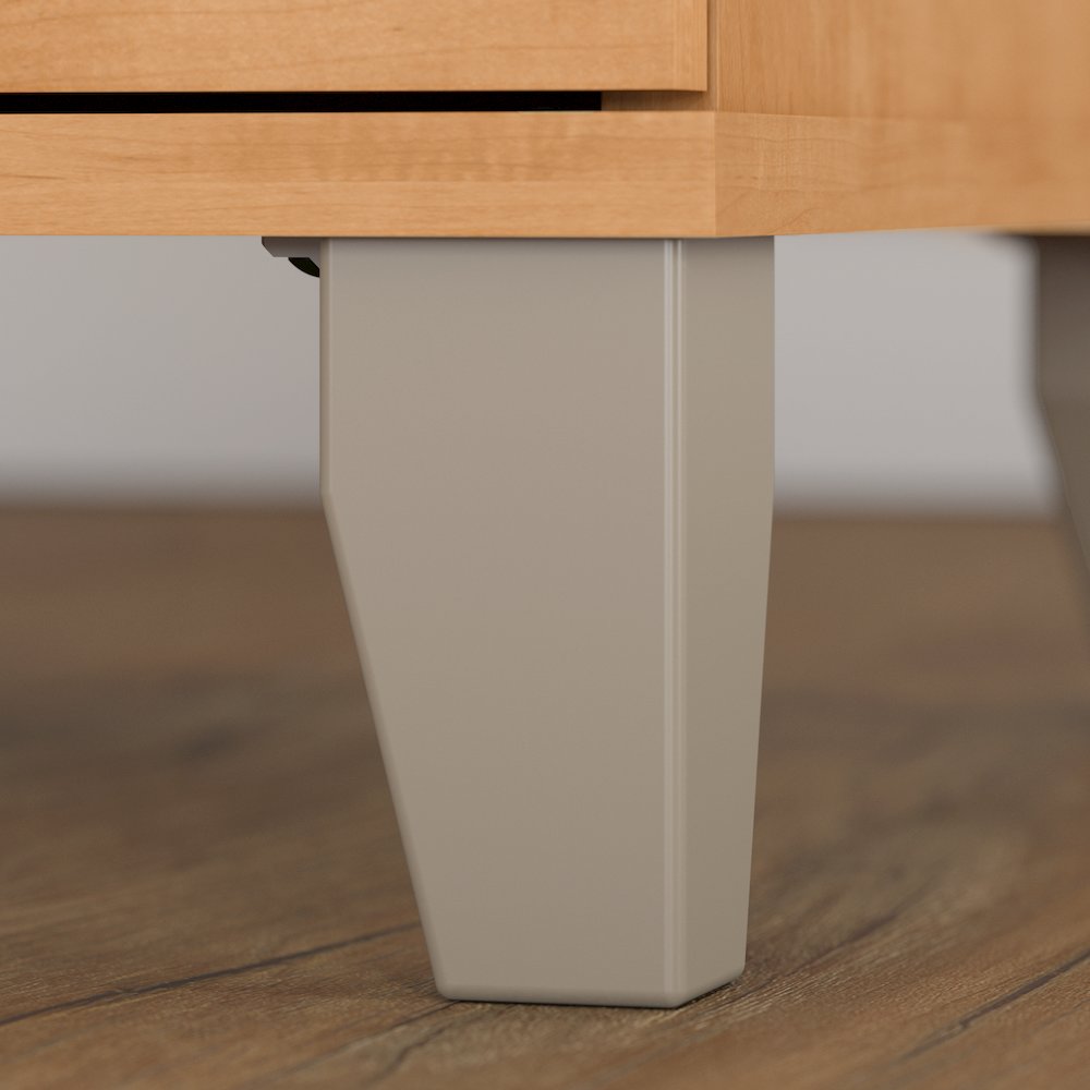 Somerset 60W Office Desk with Lateral File Cabinet and 5 Shelf Bookcase. Picture 7