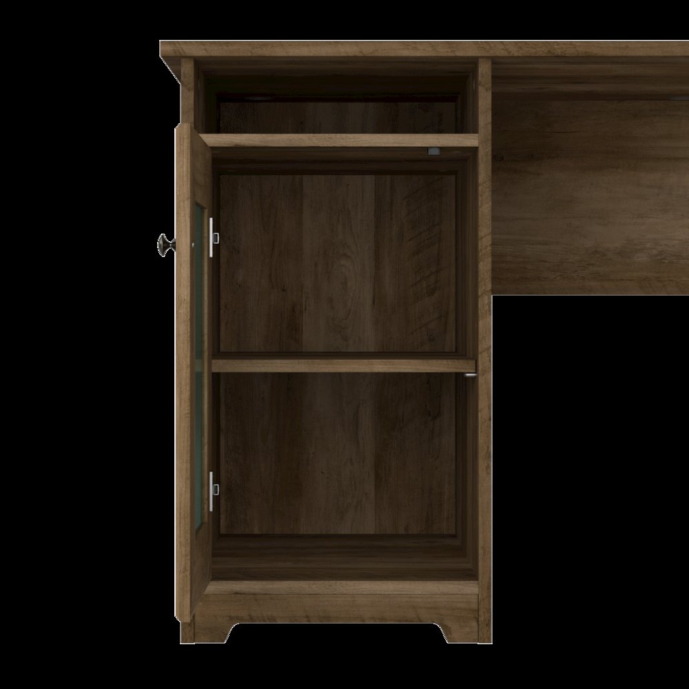 Bush Furniture Cabot L Shaped Desk with Hutch and Small Storage Cabinet ...