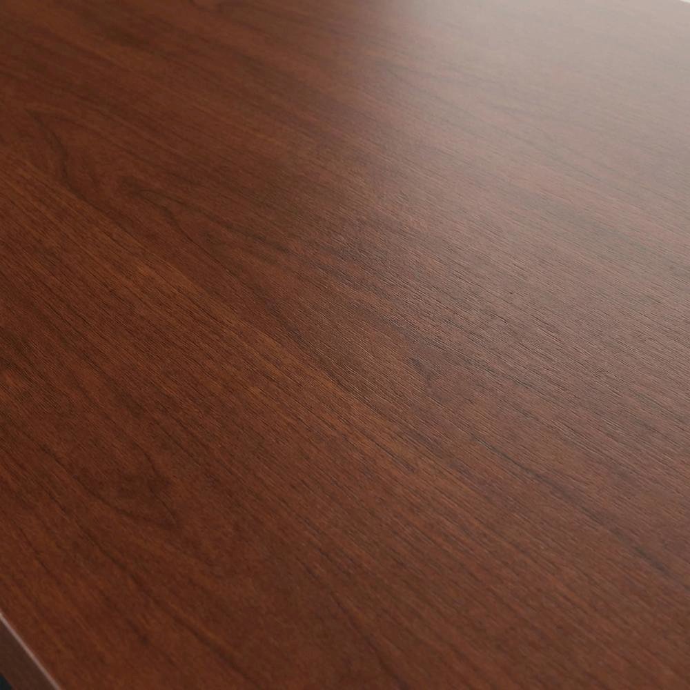 Modern Office Desk With Mobile File Cabinet In Hansen Cherry Finish. Picture 5