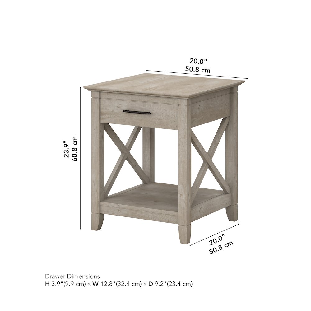 Key West End Table with Storage. Picture 8