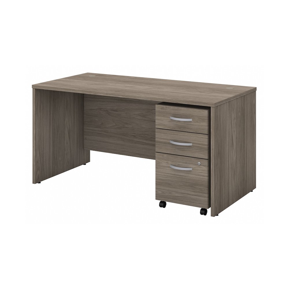 Studio C 60W x 30D Office Desk with Mobile File Cabinet. Picture 1