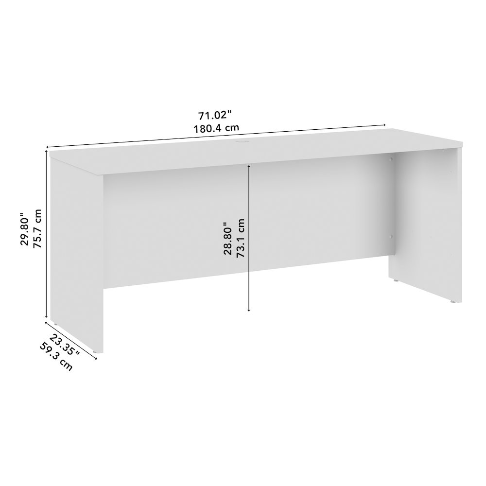 Hampton Heights 72W x 24D Credenza Desk. Picture 7