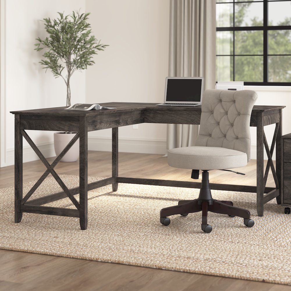 Key West 60W L Shaped Desk. Picture 2