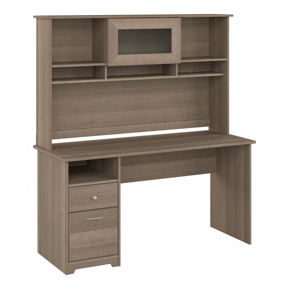 Cabot 60W Computer Desk with Hutch. Picture 1