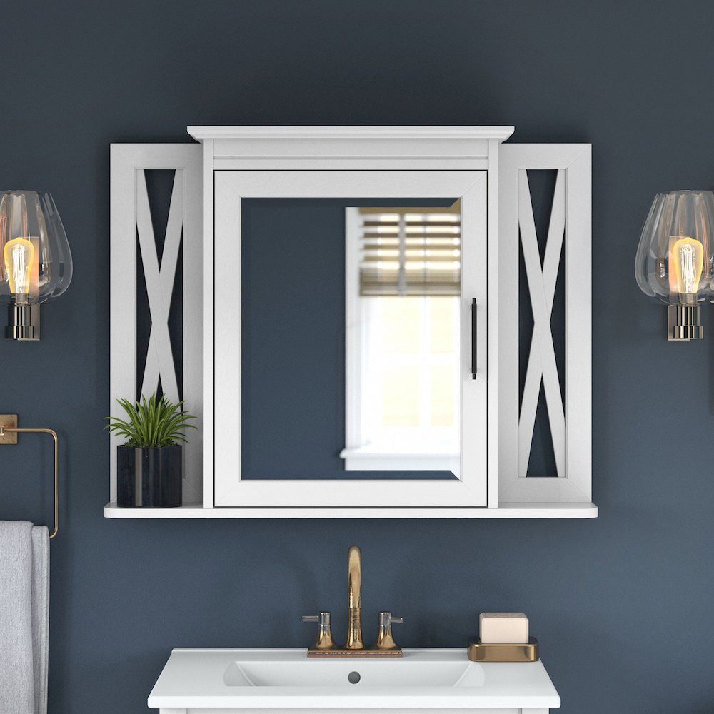 Key West Bathroom Medicine Cabinet with Mirror. Picture 2