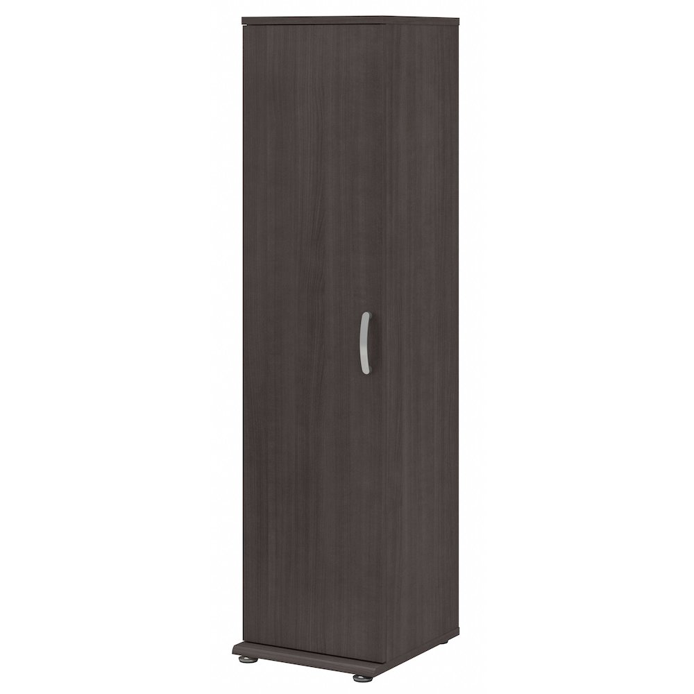 Universal Narrow Garage Storage Cabinet with Door and Shelves. Picture 1