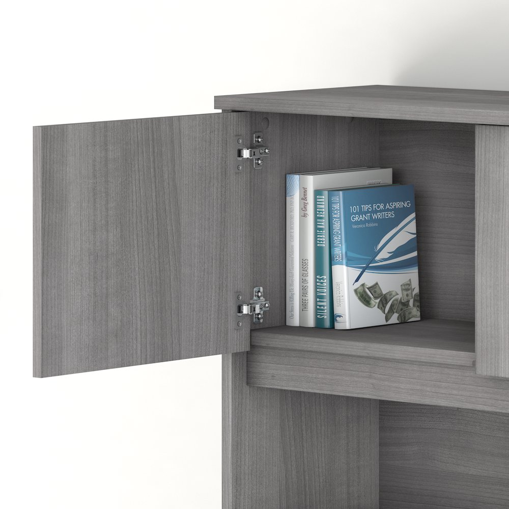 Studio C 72W x 36D U Shaped Desk with Hutch and Mobile File Cabinet. Picture 4