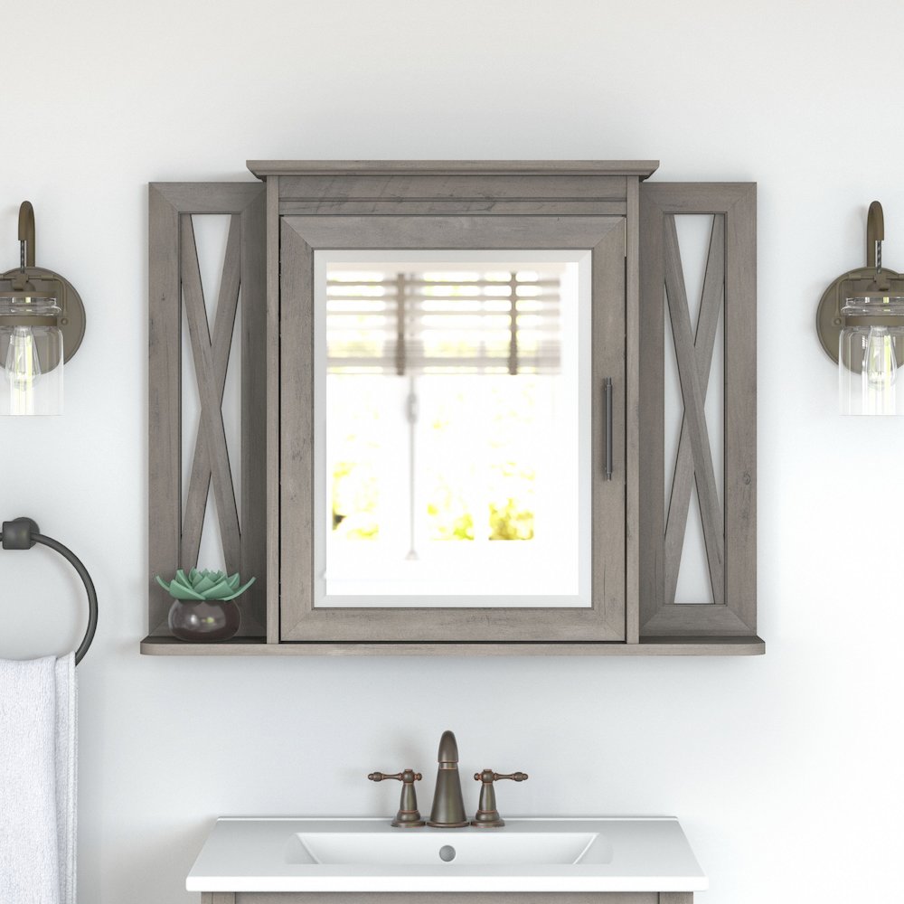 Key West Bathroom Medicine Cabinet with Mirror. Picture 2
