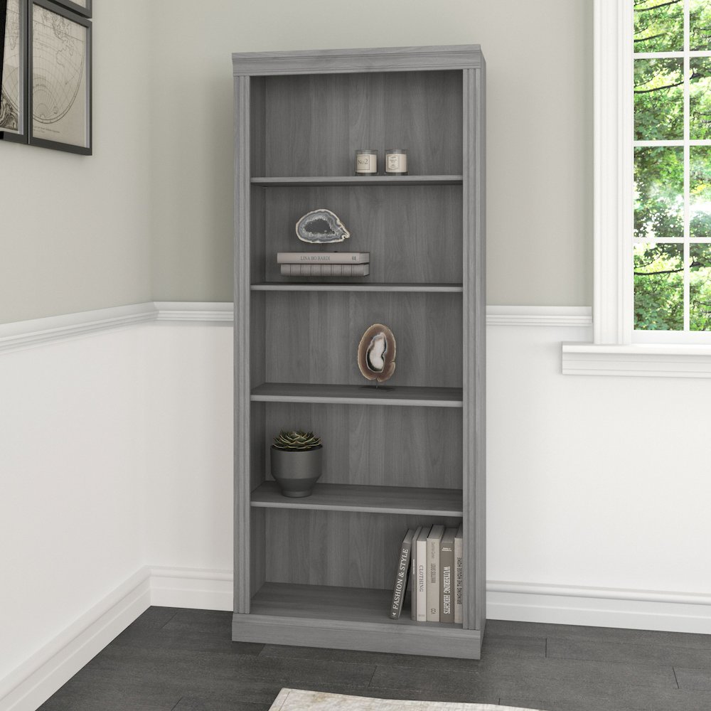 Saratoga Tall 5 Shelf Bookcase. Picture 2