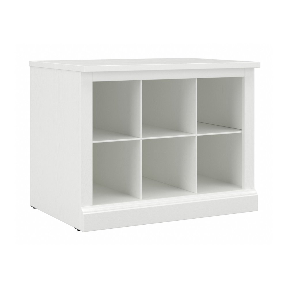 Woodland 24W Small Shoe Bench with Shelves. Picture 1
