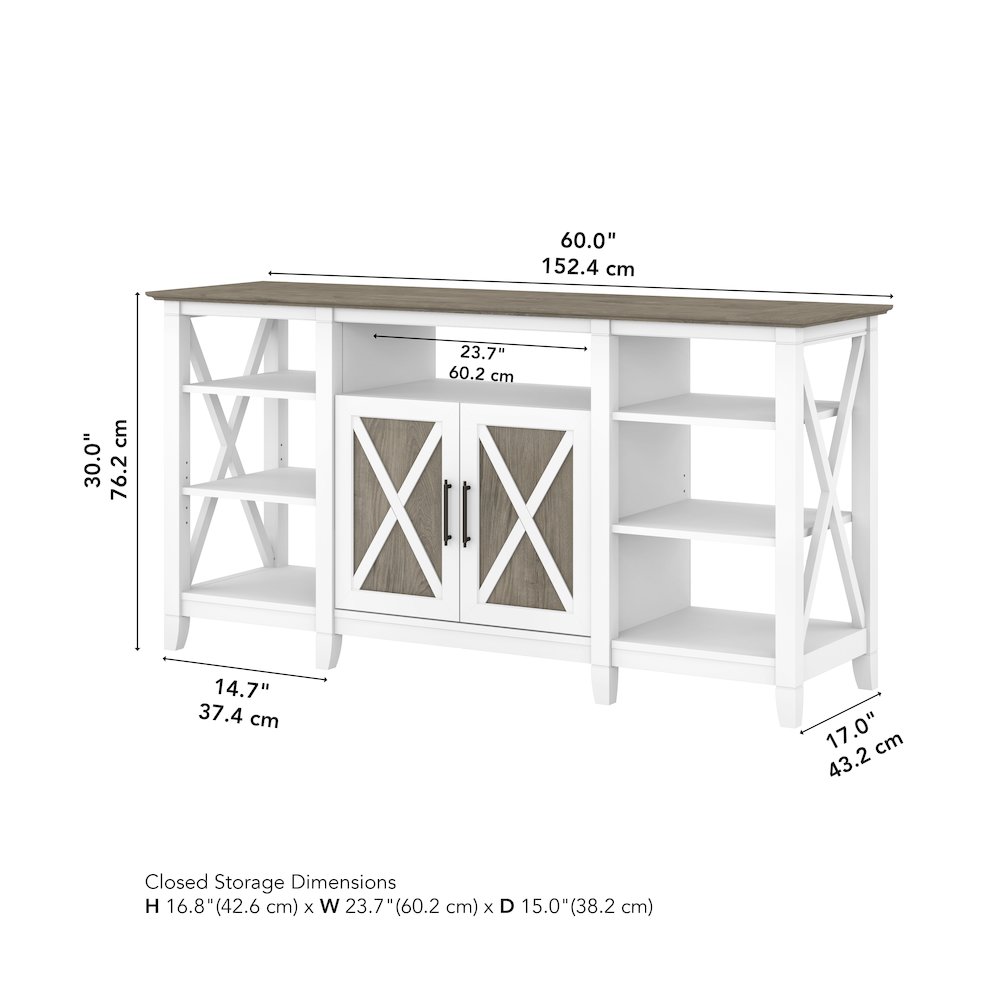 Key West Tall TV Stand for 65 Inch TV. Picture 9