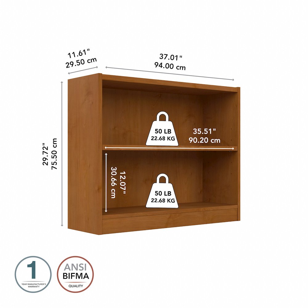 Universal Small 2 Shelf Bookcase. Picture 8