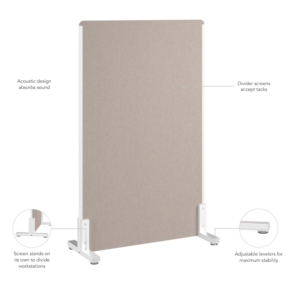 34W x 55H Freestanding Privacy Screen. Picture 5