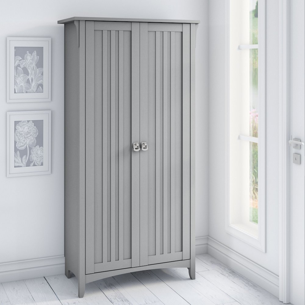 Salinas Tall Storage Cabinet with Doors. Picture 2
