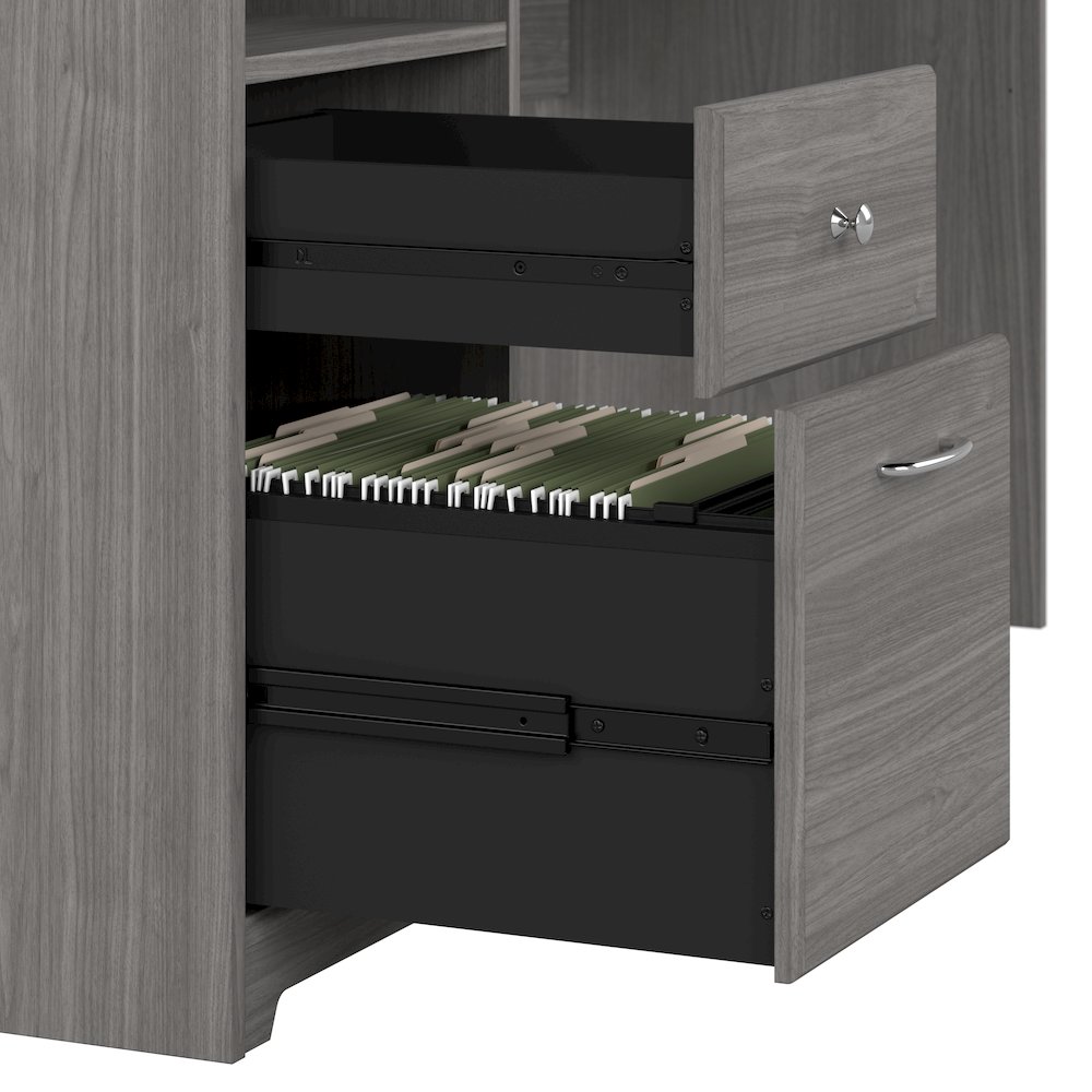 Cabot 72W L Shaped Computer Desk with Drawers. Picture 3