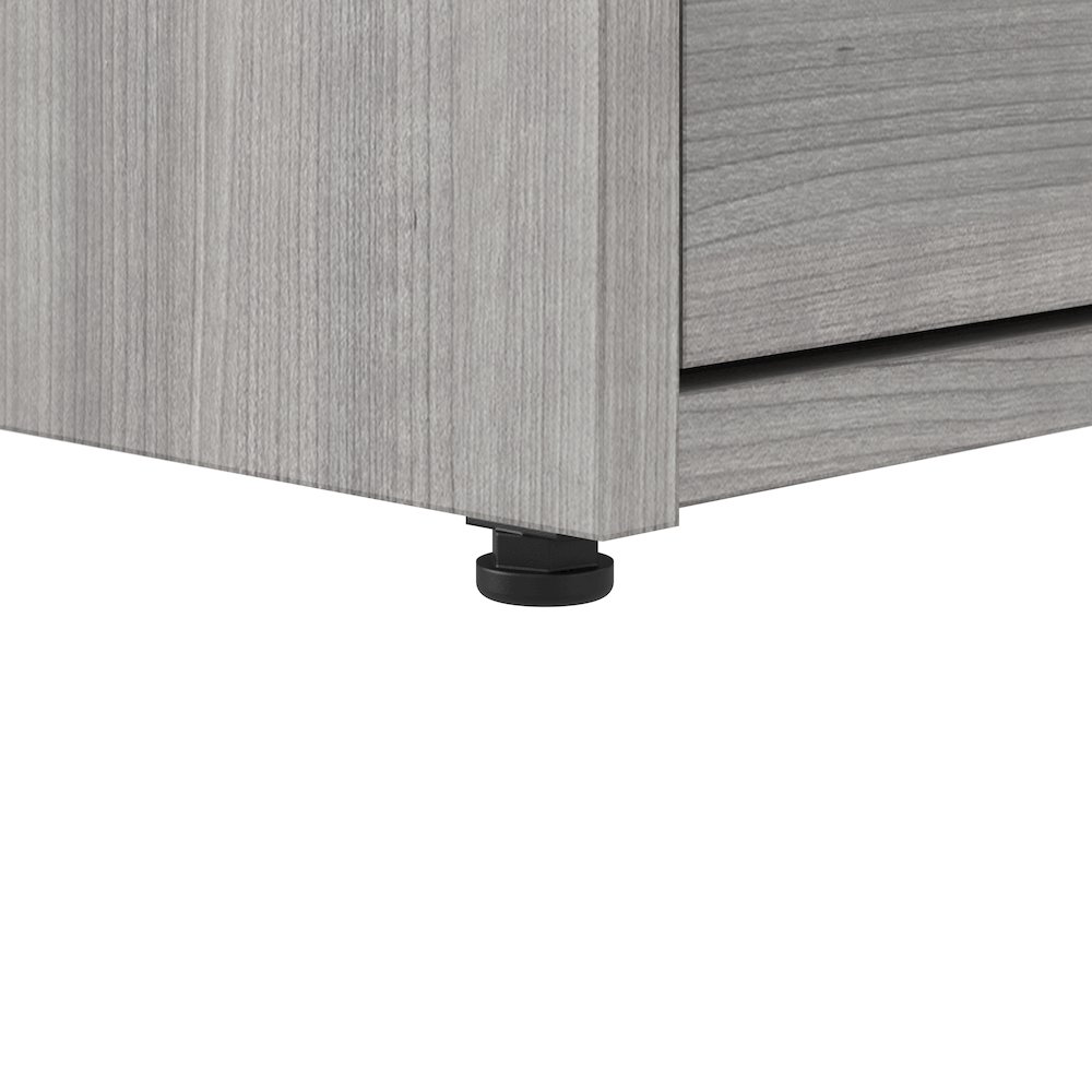 Hustle 2 Drawer Lateral File Cabinet with Lock in Platinum Gray. Picture 7