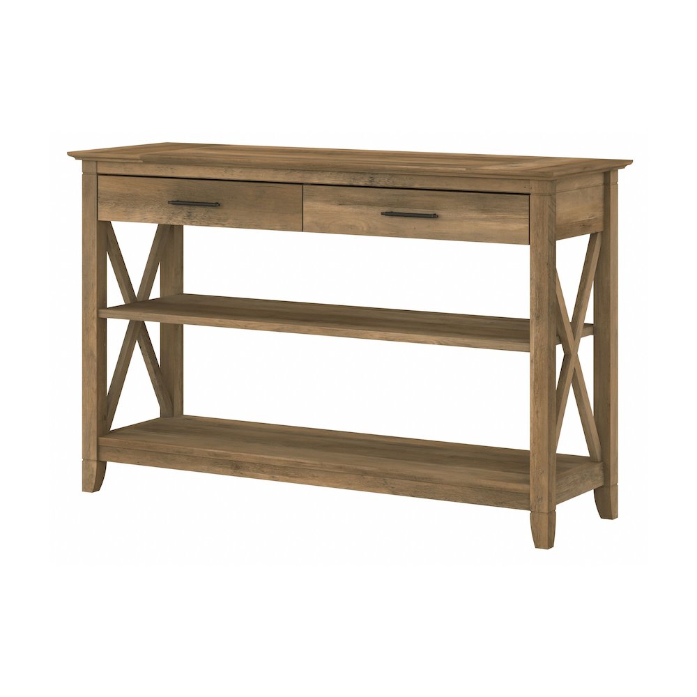 Key West Console Table with Drawers and Shelves. Picture 1