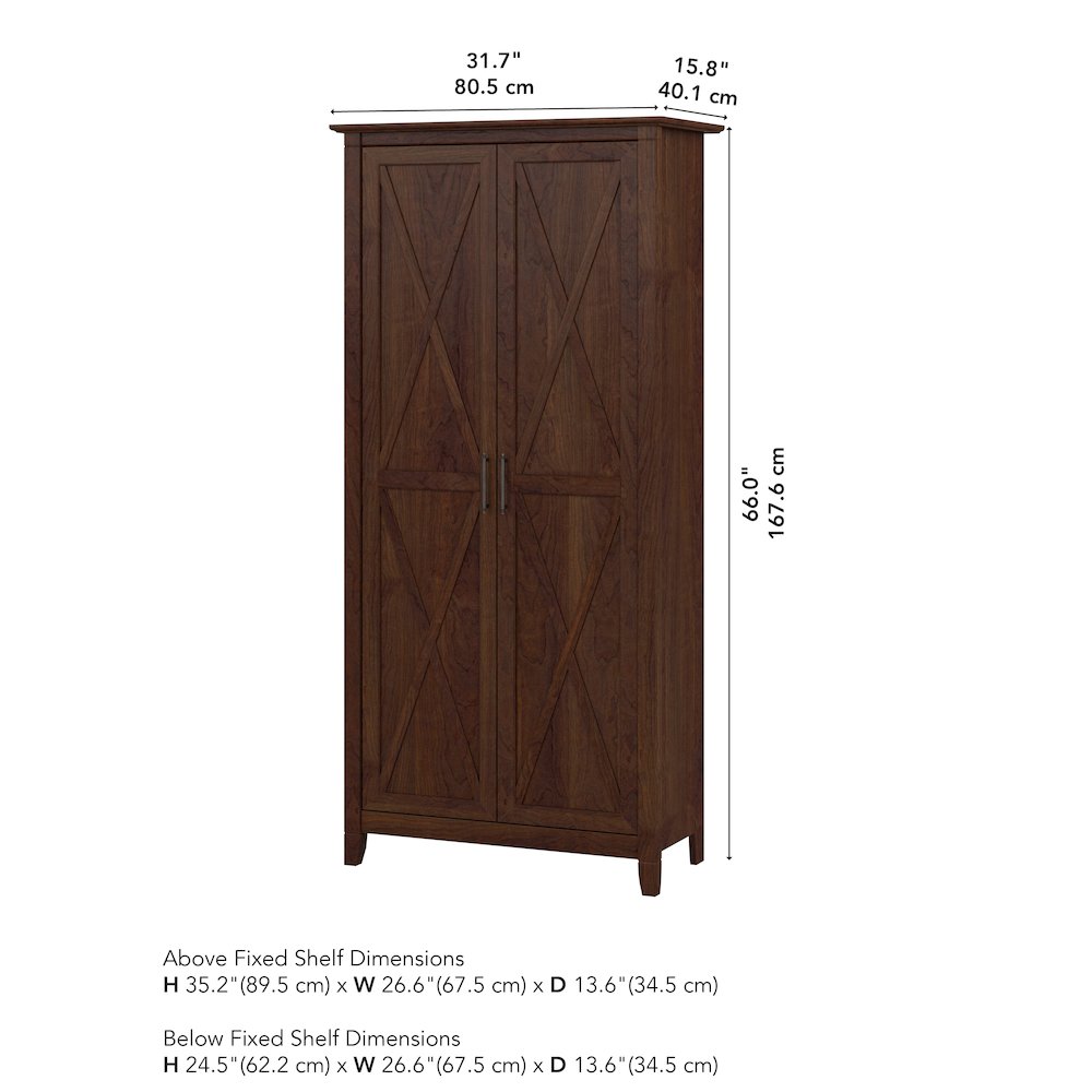 Key West Tall Storage Cabinet with Doors. Picture 9
