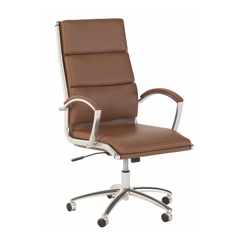 Studio C High Back Leather Executive Office Chair. Picture 1