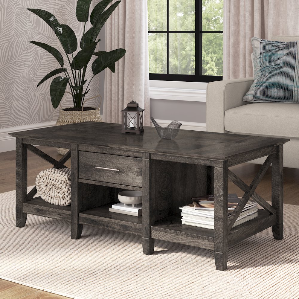 Key West Coffee Table with Storage. Picture 2