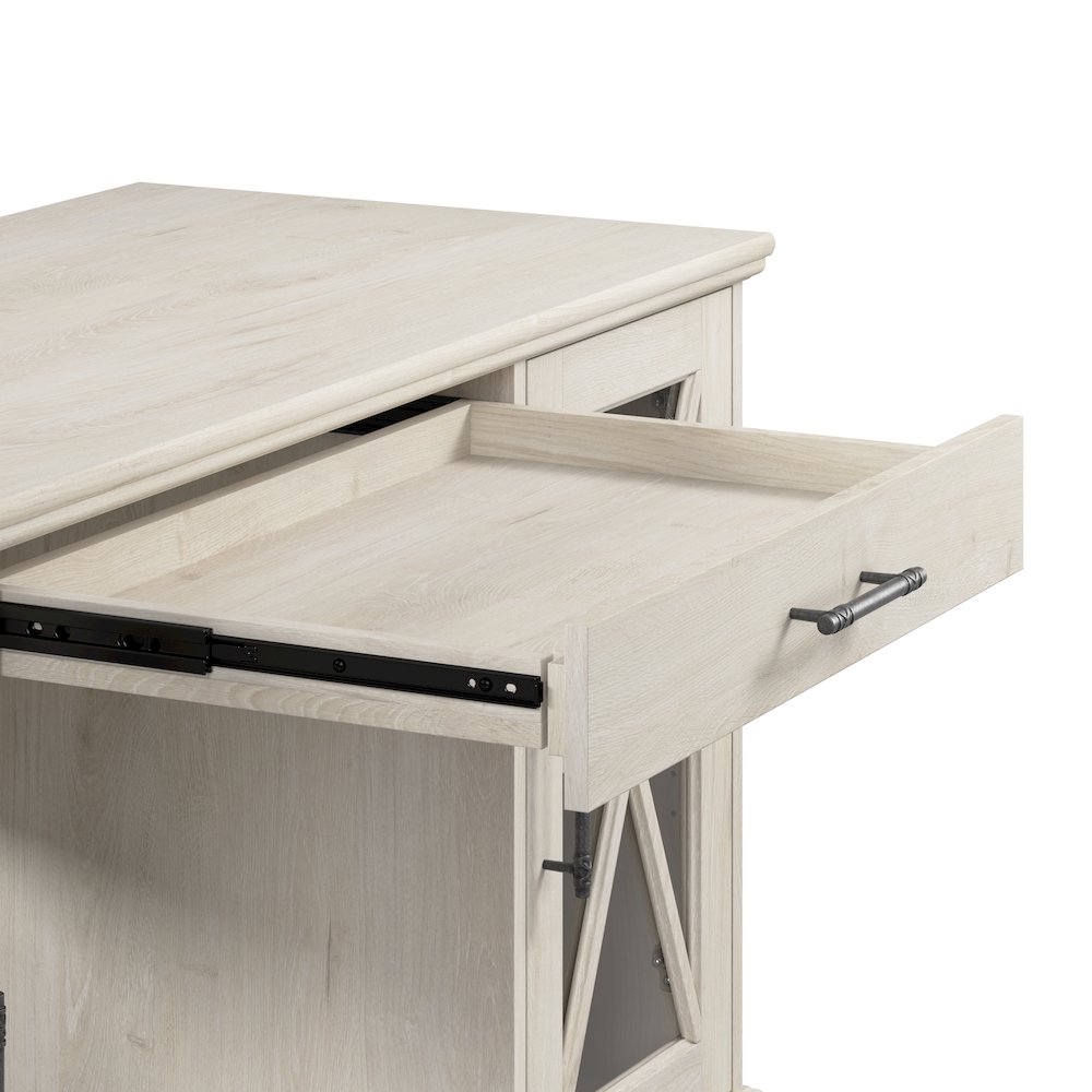 Lennox 60W Farmhouse Desk with Storage and Keyboard Tray. Picture 5