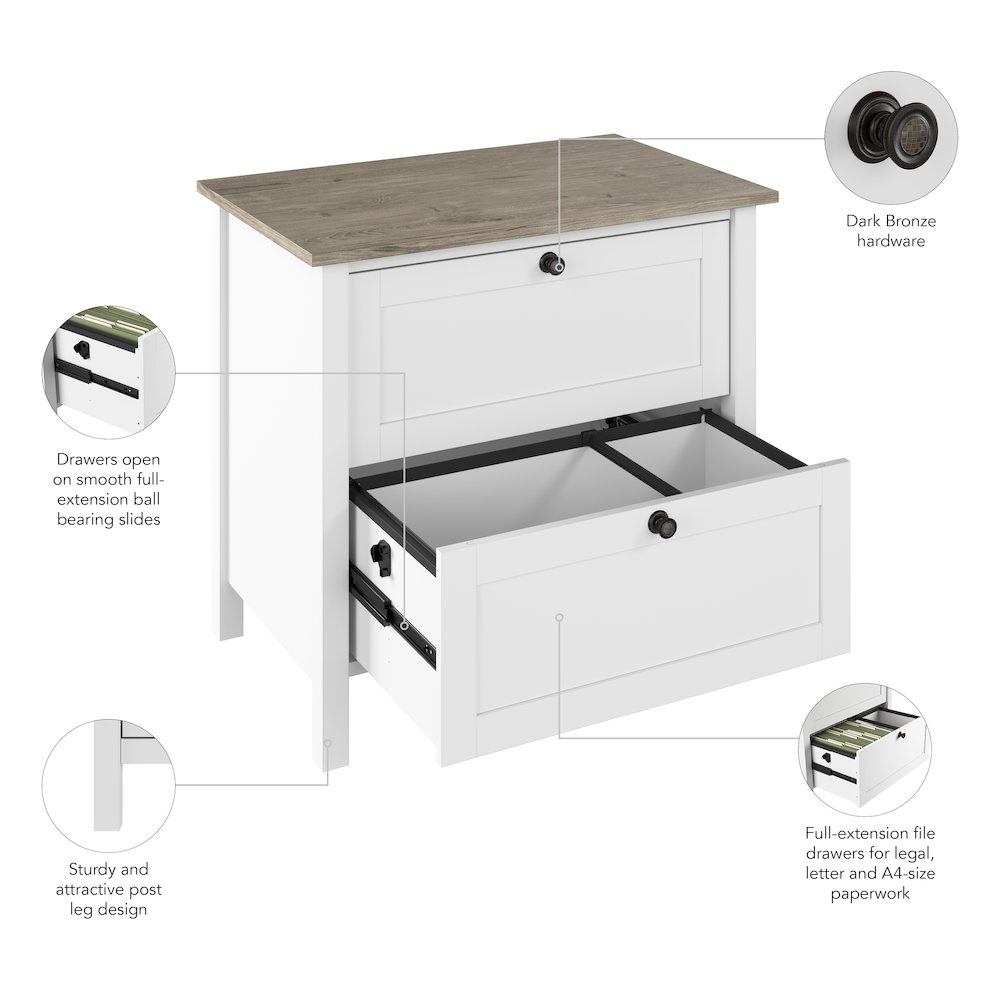 Mayfield 2 Drawer Lateral File Cabinet. Picture 6