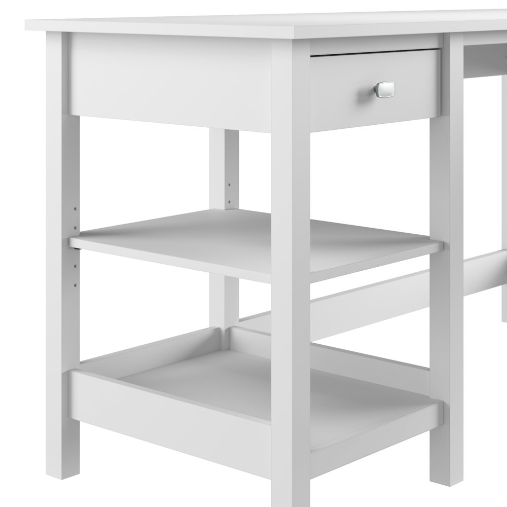 Broadview 54W Computer Desk with Shelves. Picture 6