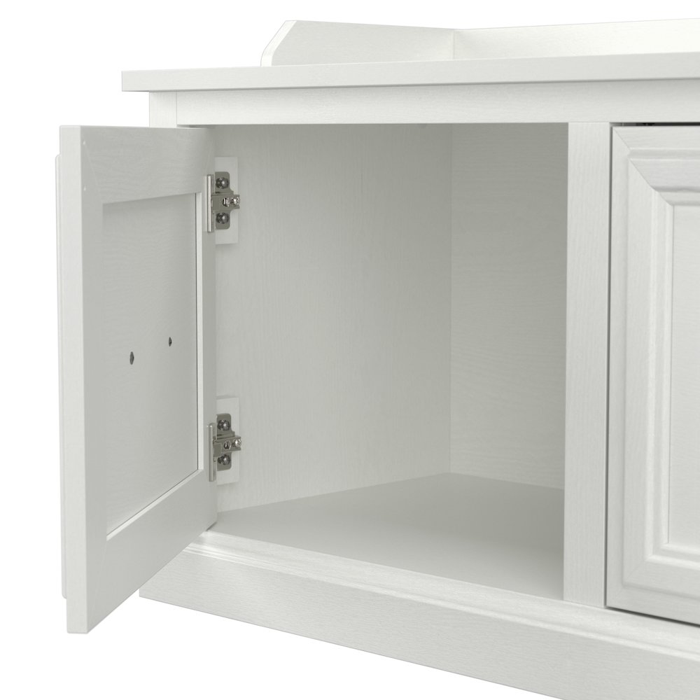 Woodland Entryway Storage Set with Hall Trees and Shoe Bench with Doors. Picture 4