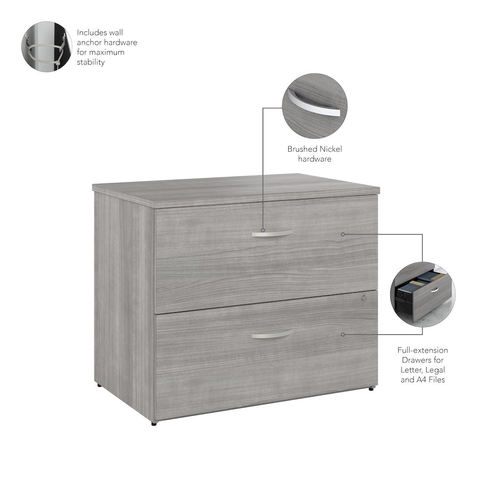 Studio C 2 Drawer Lateral File Cabinet. Picture 6