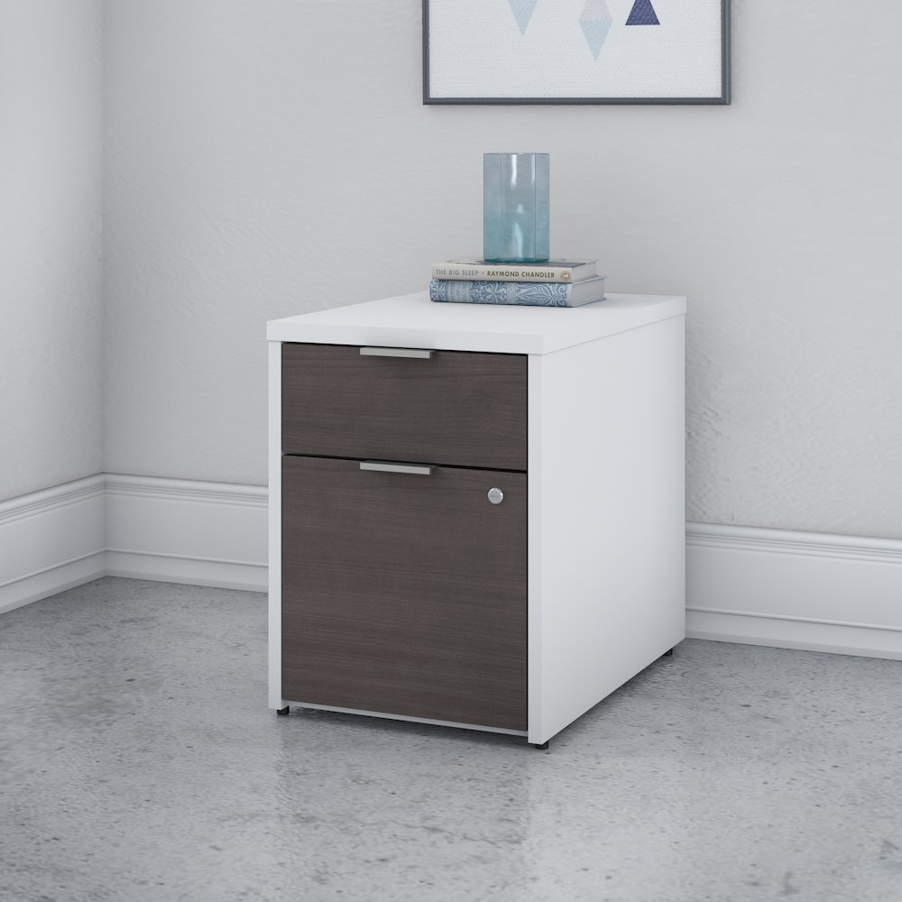 Jamestown 2 Drawer File Cabinet - Assembled. Picture 2