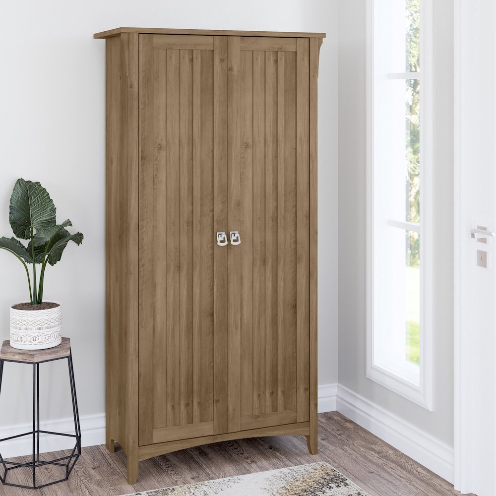 Salinas Tall Storage Cabinet with Doors. Picture 2