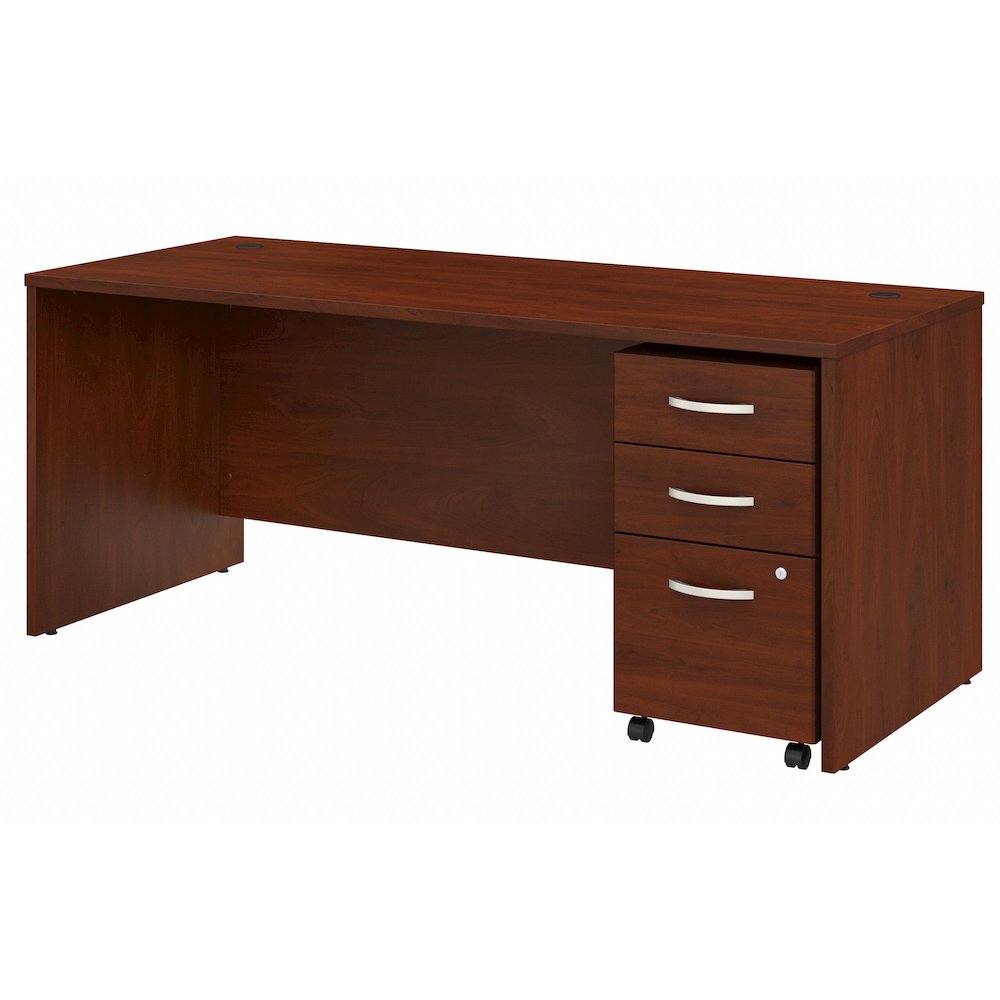 Studio C 72W x 30D Office Desk with Mobile File Cabinet. Picture 1