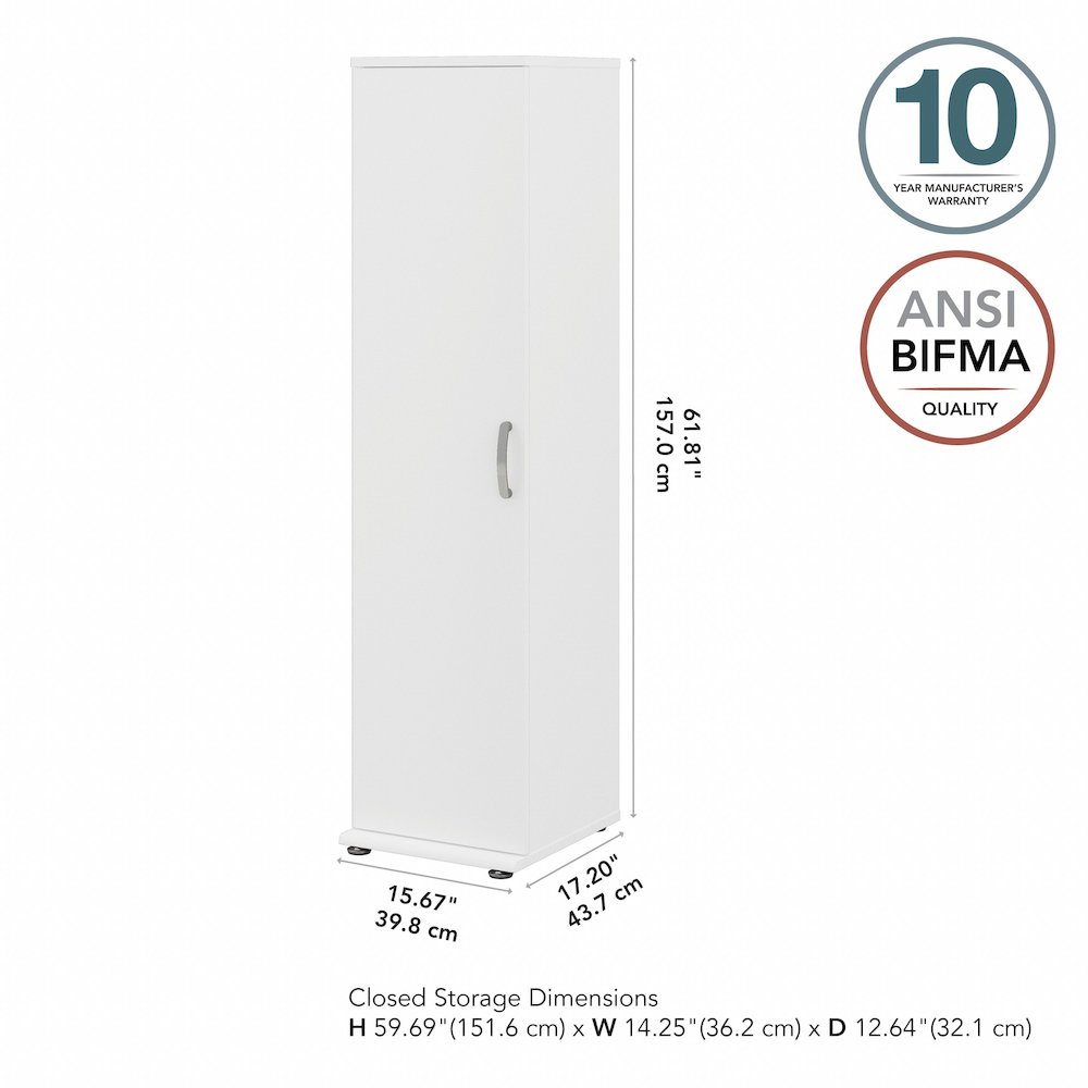 Universal Tall Narrow Storage Cabinet with Door and Shelves. Picture 9
